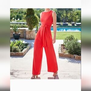 NWT Antonio Melani Coral Wide Leg Jumpsuit
